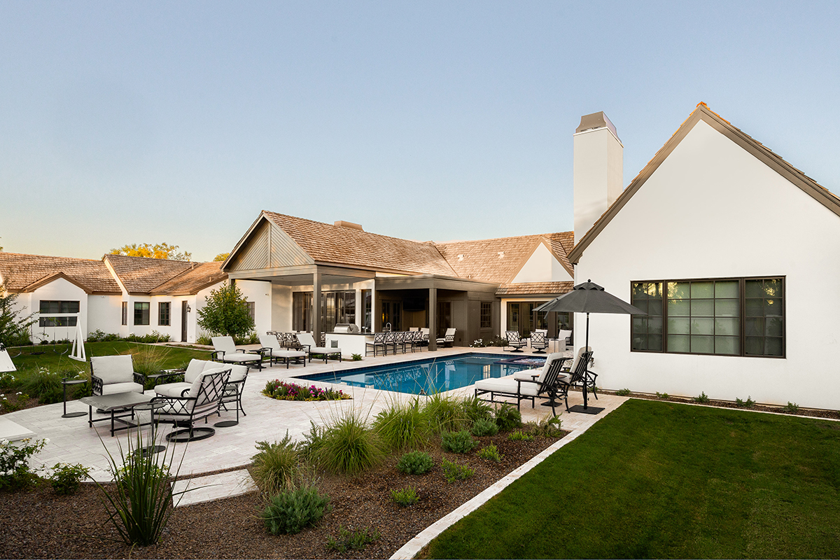 Custom landscape design (including custom pool and spa) from an Arcadia estate designed and created by On Site Landscape.